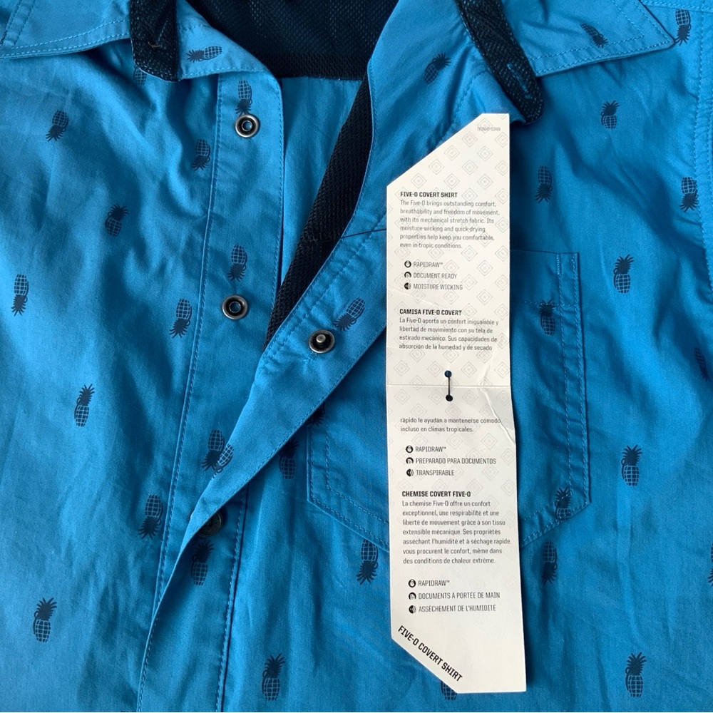SOLD. 40% off 5.11 Tactical, Men’s Five-O Covert Shirt NWT, Size M - Picture 5 of 7